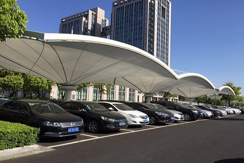 膜結構汽車停車棚