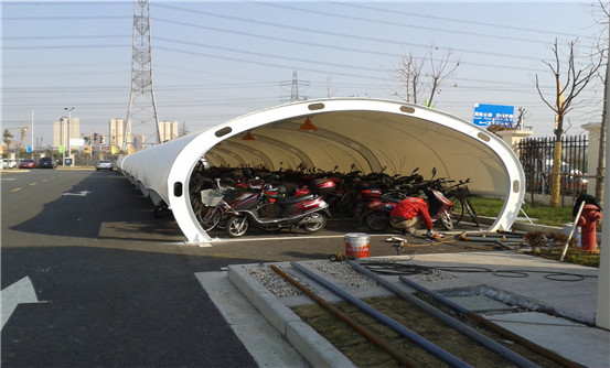周浦醫(yī)院膜結(jié)構(gòu)電動自行車棚