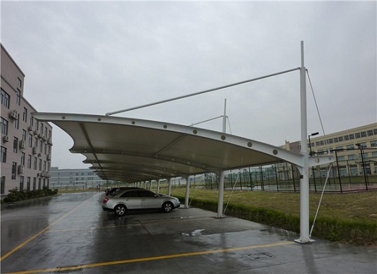鋼膜結(jié)構(gòu)車棚_停車棚_汽車棚
